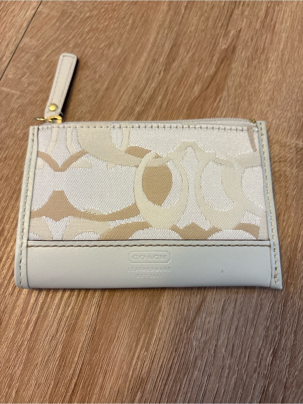 Vintage Coach Signature Jacquard Coin Purse Card Case - Picture 5 of 7
